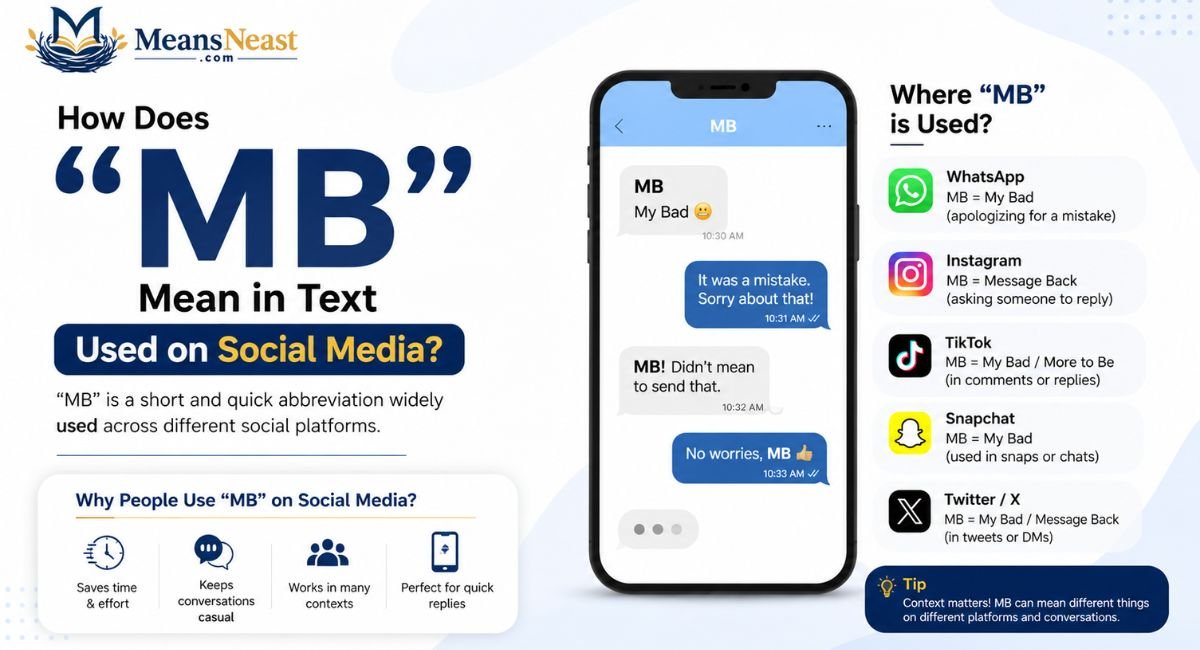 How does "mb" mean in text used on social media?