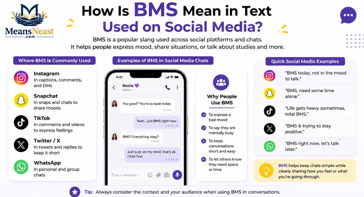 How Is "BMS" Mean in Text Used on Social Media?
