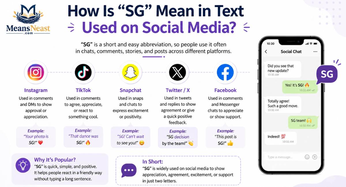 How Is “SG” Mean in Text Used on Social Media?