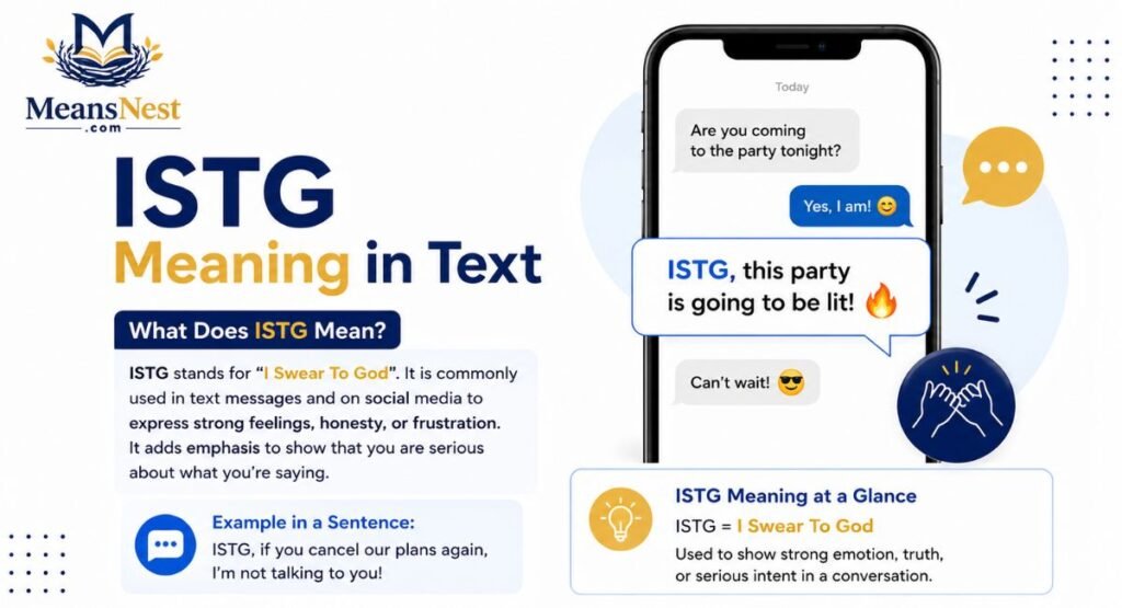 ISTG Meaning in Text