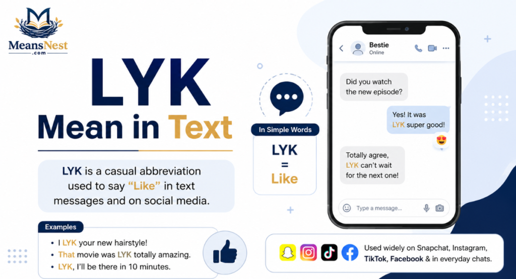 “LYK” Mean in Text