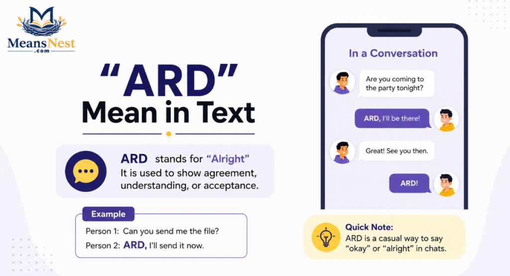 “ARD” Mean in Text