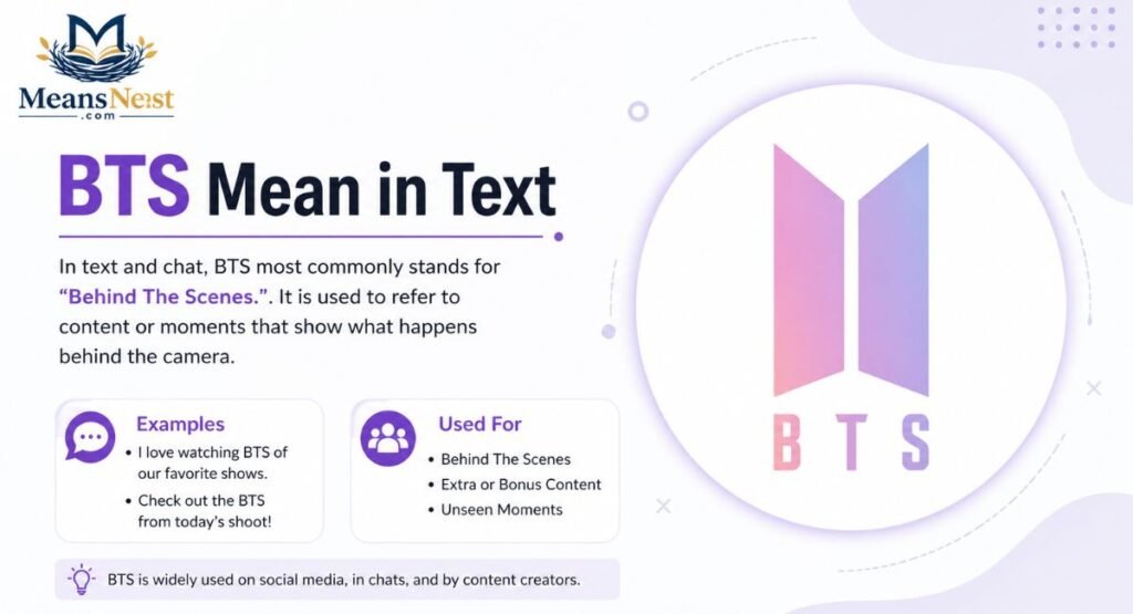 BTS Mean in Text
