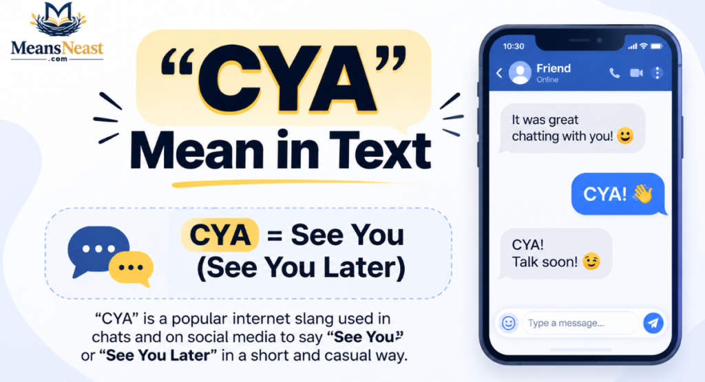 “CYA” Mean in Text