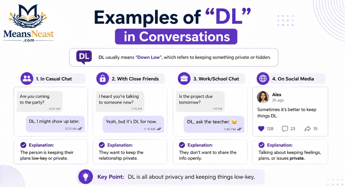 Examples of "DL" in Conversations