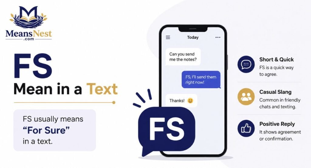 “FS” Mean in a Text