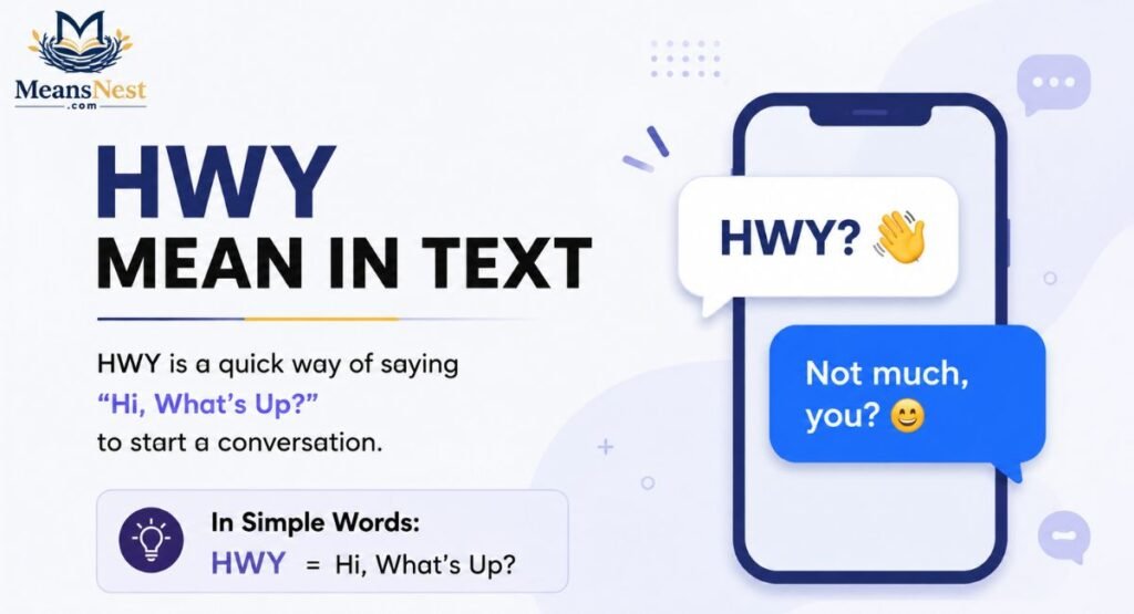 “HWY” Mean in Text