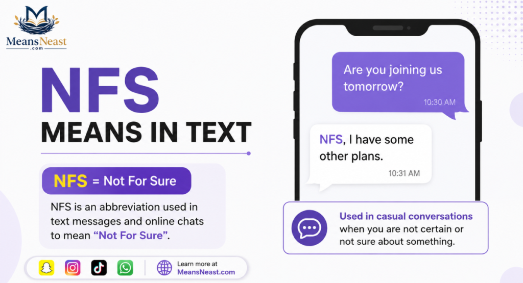 NFS means in text