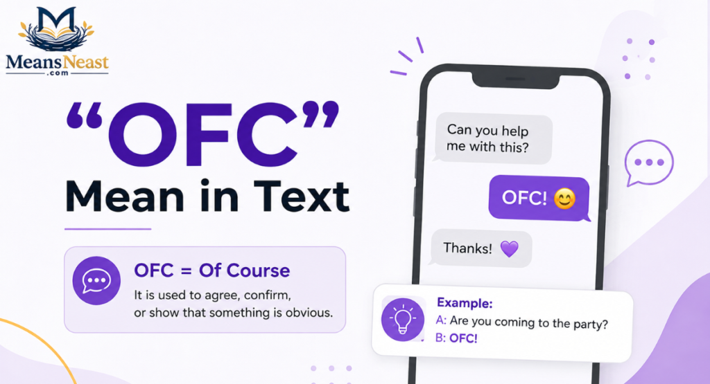 “OFC” Mean in Text