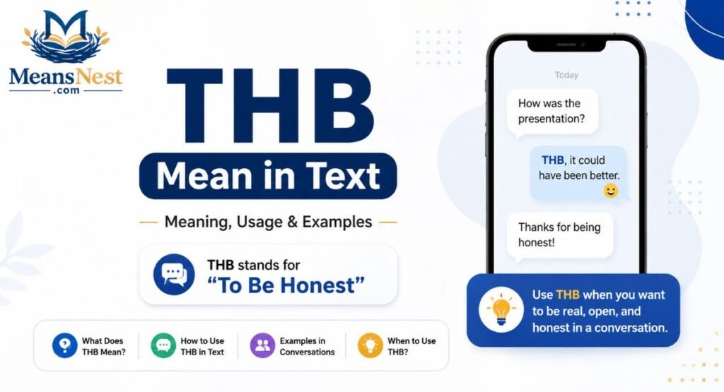 “THB” Mean in Text