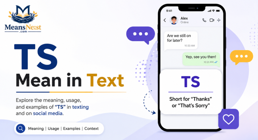 “TS” Mean in Text