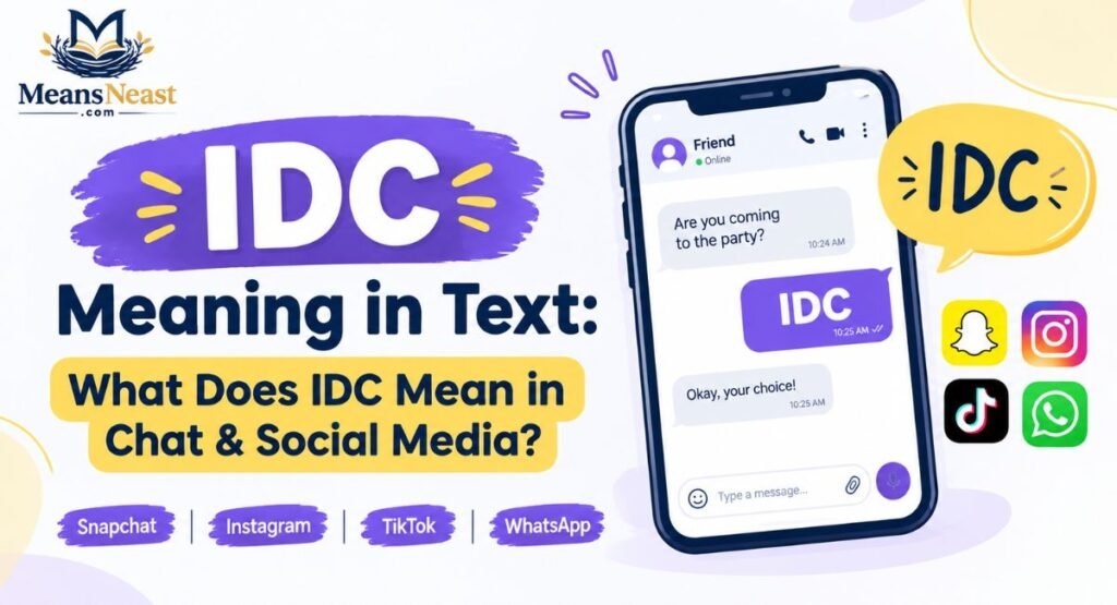 IDC Meaning in Text: What Does IDC Mean in Chat & Social Media?