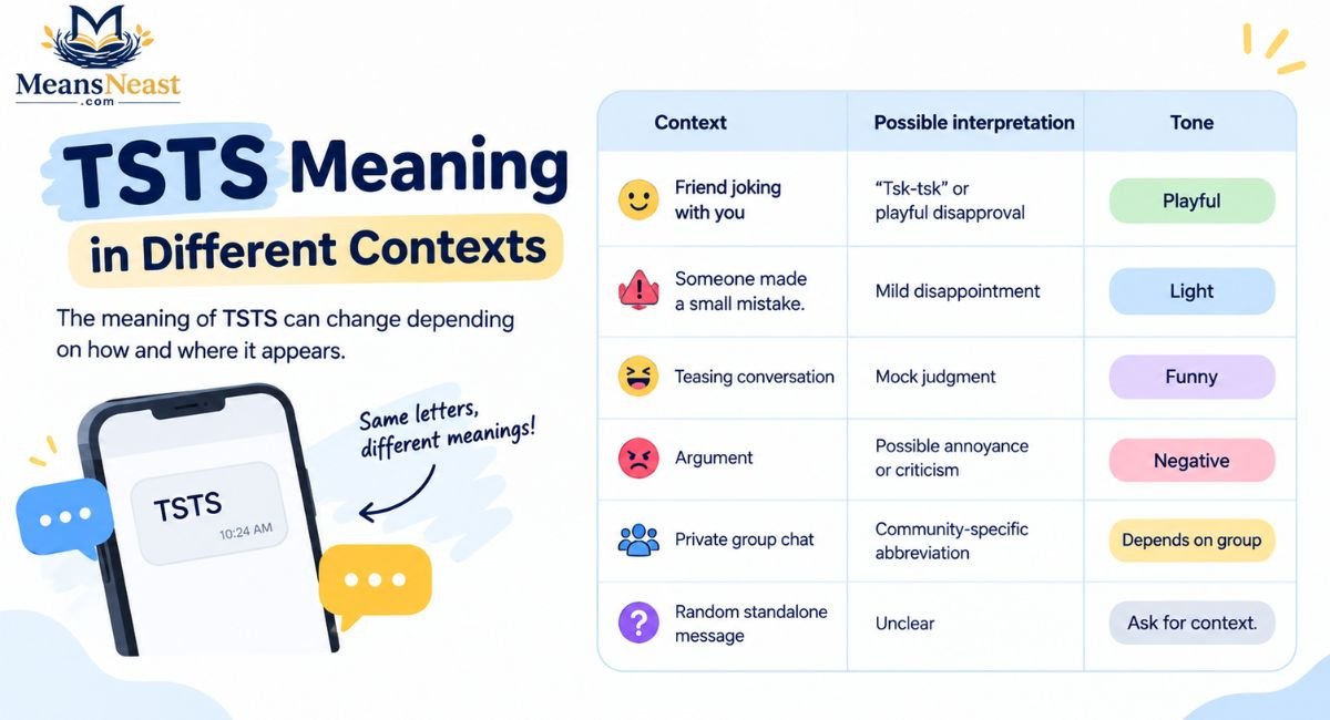 TSTS Meaning in Different Contexts