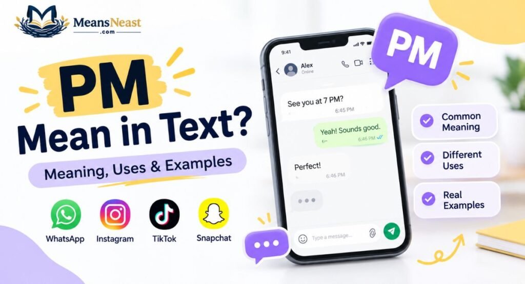 What Does PM Mean in Text? Meaning, Uses & Examples (2026)