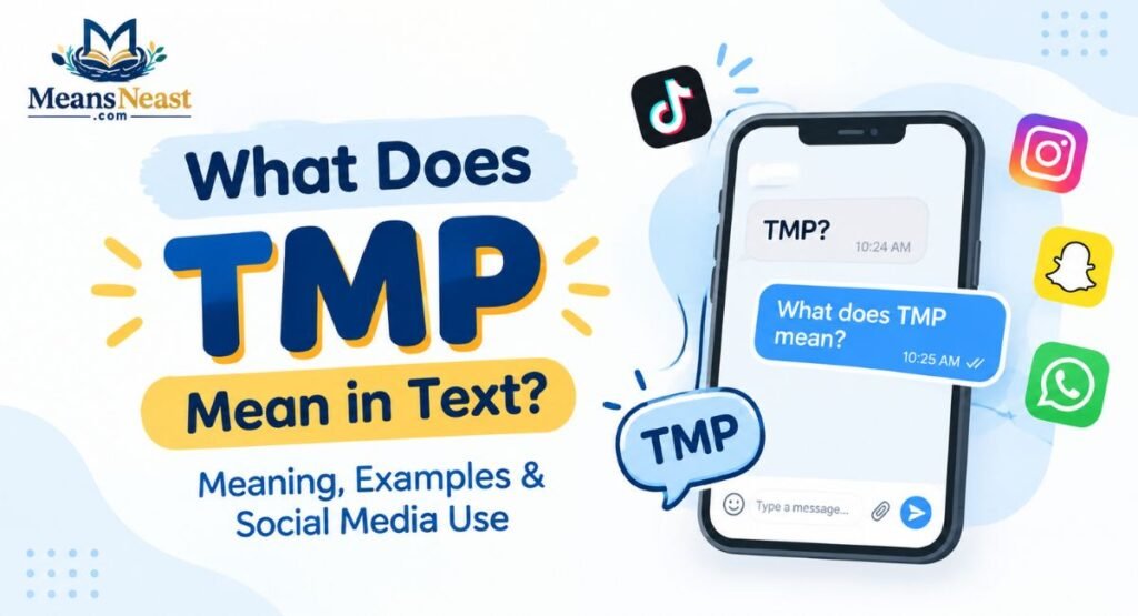 What Does TMP Mean in Text? Meaning, Examples & Social Media Use
