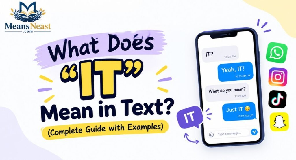 What Does "IT" Mean in Text? (Complete Guide with Examples)